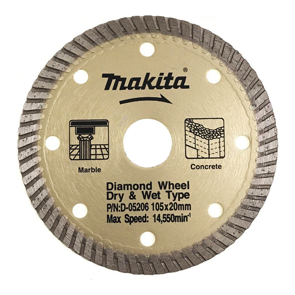 Makita D-05206 Diamond Cut off Wheel 4 Makita D-05206 Diamond Cut off Wheel 4